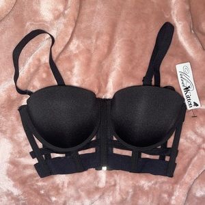 🖤 BLACK CAGE CORSET BRA / BRALETTE 🖤